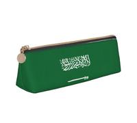 DRTGEDS Trousse à crayons avec drapeau de l'Arabie saoudite, trousse portable, papeterie avec fermeture éclair, joli sac de rangement, pour le bureau, les voyages, Blanc 1, Talla única, Tendance