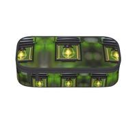 DRTGEDS Trousse à crayons Firefly et lanterne de grande capacité avec 4 compartiments pour homme et femme