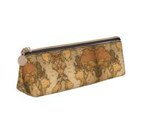 DRTGEDS Trousse à crayons tendance avec cartes du monde, sac à crayons portable, papeterie à fermeture éclair, joli sac de rangement, pour le bureau, les voyages, Blanc 1, Talla única, Tendance