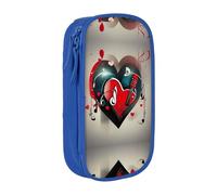DRTGEDS Trousse à crayons Treble Love and Music, trousse à crayons multi-emplacements, trousse à crayons portable, trousse à crayons de couleur pour bureau