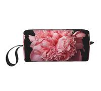 DRTGEDS Trousse de toilette pivoine pour homme, trousse de toilette de voyage portable, trousse de rasage, petite pochette, blanc, taille unique, blanc, Taille unique