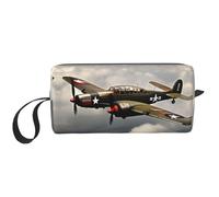 DRTGEDS Trousse de toilette pour homme de la guerre mondiale, sac de toilette de voyage portable, sac de rasage, petit sac, Blanc, taille unique, white-417, One size