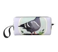 DRTGEDS Trousse de toilette pour homme - Portable - Trousse de toilette de voyage - Trousse de rasage - Petit sac - Motif colombe grise - Blanc/jardin opulent - Taille unique, Blanc/jardin opulent,