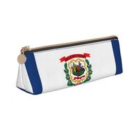 DRTGEDS West Virginia State Flag Fashion Pencil Sac Portable, Sac Portable, Papeterie Fermeture éclair Mignon Sac de Rangement Pour Bureau, Voyages, Blanc 1, Talla única, Tendance
