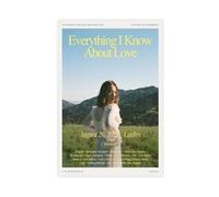 DRTRW Poster sur toile sans cadre avec inscription « Woman Singer Laufey Everything I Know About Love » (20 x 30 cm)