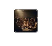 DRTRW Poster vintage en métal « The Last Cène avec Jésus » - Décoration murale rétro pour pub, club, café, bar, maison - 30 x 30 cm