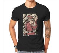 drtuERTTR Funny-M-Bison-Street-Fighter-T-Shirts-for-Men-O-Neck-100-Cotton-T-Shirt-Combat