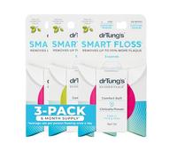 DrTung's Smart Floss Lot de 3 bobines de fil dentaire 17 m
