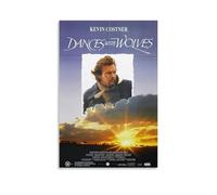 DRU I WQBRBH Poster décoratif esthétique avec motif de danse avec loups pour salon, chambre à coucher, 50 x 75 cm, sans cadre