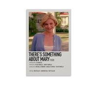 DRU I WQBRBH Poster mural esthétique avec inscription « There's Something About Mary » pour salon, chambre à coucher, 40 x 60 cm, sans cadre
