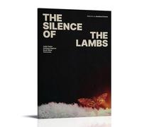 DRU I WQBRBH Poster mural esthétique Le silence des agneaux pour salon, chambre à coucher, peinture décorative - 30 x 45 cm - Style cadre