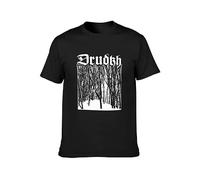 Drudkh Birch Men's Cotton T-Shirt Black Shirt Top Tee S
