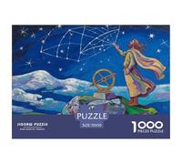 Druide astronome Celtique Puzzle en Bois Imperméable DIY Puzzles De 1000 Pièces pour Adultes Défi Et Casse-tête Jeux Éducatifs