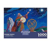 Druide astronome Celtique Puzzle en Bois Imperméable DIY Puzzles De 1000 Pièces pour Adultes Impossible De Décoration pour La Maison