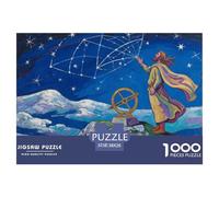 Druide astronome Celtique Puzzle en Bois Imperméable Puzzles De 1000 Pièces pour Adultes Cadeaux Coloré Jeux De Stimulants