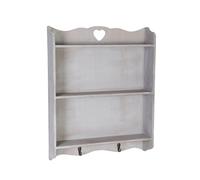Druline Étagère Cœur Hängeregal à Épices Portemanteau Mural Maison de Campagne Shabby Chic