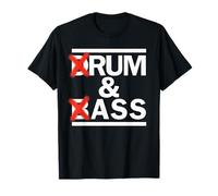 Drum and Bass Rum & Ass Funny Rave Party EDM DJ House Music T-Shirt
