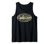 Drum Corps Vintage Camo Distressed Drummers Design Débardeur