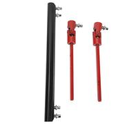 Drum Double Drive Shaft Pedal Link Bar Replacement Professional Metal Driveshaft Connecting Rod (Black)