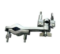 Drum Hardware Mount - Universal Percussion Boom Arm, Adjustable Multi-Clamp Bracket, Steel Extension Holder, Accessory Rigging System, Music Gear Category, Medium Silver Stand For Desktop Stage