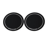 Drum Head Patches 2PCS | Strong PET Cover for Practice/Performance | Overtone Control, Abrasion - Management Design (Single Pedal Black)