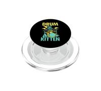 Drum Kitten Chat Joue De La Batterie PopSockets PopGrip pour MagSafe