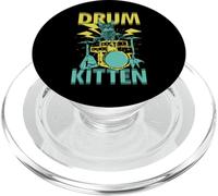 Drum Kitten Chat Joue De La Batterie PopSockets PopGrip pour MagSafe