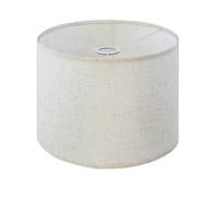 Drum Lamp Shade Linen Fabric, 13"x10" Replacement for Floor Table Lamps, 41mm Inner Diameter Fits E27, Boho Pendant Light Style (Beige)