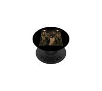 Drum Major Panther Funny Vintage Selfie Halftime Pep Rally PopSockets PopGrip Adhésif