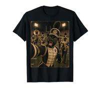 Drum Major Panther Funny Vintage Selfie Halftime Pep Rally T-Shirt