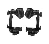 Drum Microphone Clips Mount Tool Kit Clamp Holder Snare Groove Gear(2pcs,black)