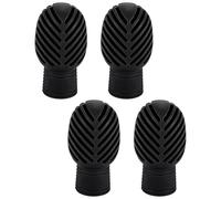 Drum Mute Tips - Conseils pour la pratique de la batterie silencieuse, astuces pour la réduction du bruit | Housses de baguettes d'entraînement silencieuses, 4 embouts d'entraînement de baguettes en S