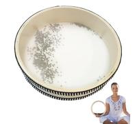 Drum océan pour la méditation et la relaxation, en bois des sons océan tambour pour le soulagement du stress, 10x10x1 Instruments de bain sonore pour le yoga, la pleine conscience, le son