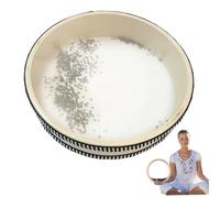 Drum océan pour la méditation et la relaxation, en bois des sons océan tambour pour le soulagement du stress, 10x10x1 Instruments de bain sonore pour le yoga, la pleine conscience, le son