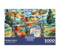 Drum Set Puzzle 1000 Pièces Educa Jouet en Bois Divertissement Créatif De l'art De La Décoration Jeu Éducatif Challenge Toy pour Adultes Et Enfants À Partir De 12 Ans 38x26cm/1000pcs
