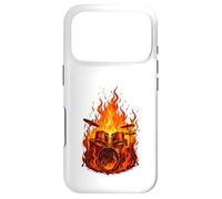 Drum Set Rock Band Drummer Flame Rocker for Drumming Lovers Coque pour iPhone 17 Pro