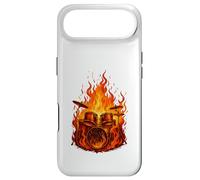 Drum Set Rock Band Drummer Flame Rocker for Drumming Lovers Coque pour iPhone Air