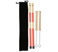 Drum Stick Brush Set, Retractable Metal Wire Jazz Drum Brush with 19 Beam Rods, Adjustable Steel Percussion Brushes for Drum Set and Jazz Performance, Includes Plush Carry Bag (brosse à tambour dorée)