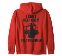 Drum Sticks Apparel - I Can't Keep Calm I Am a Drummer Funny Sweat à Capuche