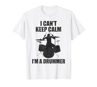 Drum Sticks Apparel - I Can't Keep Calm I Am a Drummer Funny T-Shirt