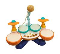 Drum Toys - Portable Interactive Instrument, Réglable Volume Drums, Musical Instruments With 3 Modes | For Preschool Daycare Home Classroom Play Travel Halloween Party, 1 lot
