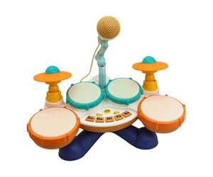 Drum Toys - Portable Interactive Instrument, Réglable Volume Drums, Musical Instruments With 3 Modes | For Preschool Daycare Home Classroom Play Travel Halloween Party, 1 lot