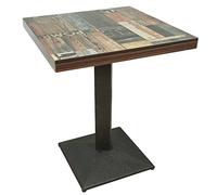 Drumm Table Pliante, Table de Jardin Plastique, Hauteur réglable, pour Une Utilisation en intérieur ou en extérieur (60 * 60 * 75cm-3)