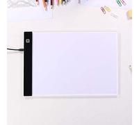 Drumm Tablette lumineuse A3,LED table lumineuse à dessin 5mm,LED Copy light box,Table lumineuse Ultra-mince à luminosité réglable,avec Câble USB pour dessiner,l'esquisse