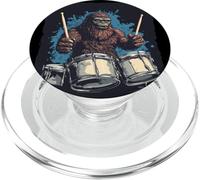 Drummer Bigfoot pour les amateurs de musique de batterie PopSockets PopGrip pour MagSafe