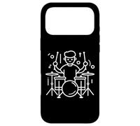 Drummer Boy Line Art Music Concert Coque pour iPhone 17 Pro Max