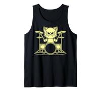 Drummer Cat - Drummer Cat Drummer Music Débardeur
