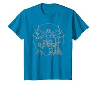 Drummer Da Vinci Percussion Rock Music outfit T-Shirt