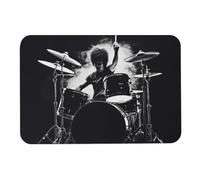 Drummer Diatom Mud Tapis de bain absorbant l'humidité et la saleté, paillasson avec dos en caoutchouc antidérapant, tapis de sol pour salle de bain, baignoire, douche, évier
