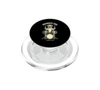 Drummer Dog Saying The Beat Life Sarcastique PopSockets PopGrip pour MagSafe